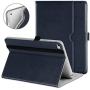 DTTO iPad Mini 4 Case, Premium Leather Folio Stand Cover Case with Multi-Angle Viewing and Auto Wake-Sleep Function, Front Pocket for Apple iPad Mini 4 - Blue