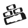LANZMYAN Window Lift Control Panel Sticker Carbon Fiber Door Window Lock Switch Trim Cover Interior Accessories for Ford F150 2015 2016 2017 2018 2019 2020 Black 4PCS