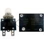 IZTOSS 5PCS 5Amp 10Amp 15Amp 20Amp 30Amp Circuit Breakers with manual reset Waterproof Button transparent Cover DC50V AC125-250V with Quick Connect Terminals