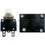 IZTOSS 5PCS 10Amp Circuit Breakers with manual reset Waterproof Button transparent Cover DC50V AC125-250V with Quick Connect Terminals
