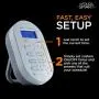 myTouchSmart Wireless Programmable Outdoor / Indoor Digital Timer with Remote, Plug-in, 2 Outlets Grounded, 2 Custom On/Off Times, 24 Hour Countdown, 3 Daily Preset Options, Backlit Display, 35167