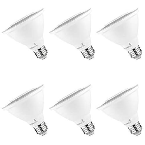 Hyperikon LED PAR30, Dimmable Bulb, 12W=100W, Short Neck Flood Light, CRI 90+, Energy Star, UL, Soft White, 6 Pack