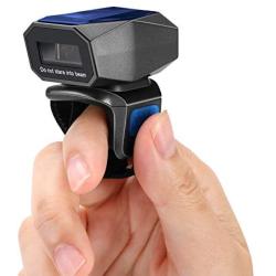 Upgraded Eyoyo 1D Wireless Ring Barcode Scanner Bluetooth, 3-in-1 USB Wired Inventory Bar Code Scanner Fast Scanning Portable Mini Finger Barcode Reader for Tablet iPhone IPad Android Windows Mac