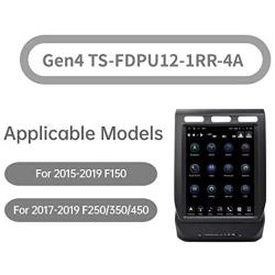 LINKSWELL Gen IV 12.1 Inch Radio Replacement for F150 2015 to 2019 and F250/F350/F450 2017 to 2019 GPS Navigation Android Head Unit Multimedia Player HDMI/BT/USB/AUX/WiFi Car Stereo TS-FDPU12-1RR-4A