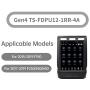 LINKSWELL Gen IV 12.1 Inch Radio Replacement for F150 2015 to 2019 and F250/F350/F450 2017 to 2019 GPS Navigation Android Head Unit Multimedia Player HDMI/BT/USB/AUX/WiFi Car Stereo TS-FDPU12-1RR-4A