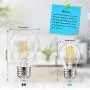12-Pack Dimmable Globe A15 LED Bulbs 60W Equivalent, 6W Vintage E26 Edison Bulb 5000K Daylight White, AC 120V, Great for Ceiling Fan, Bathroom Vanity Fixtures