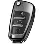 ELOHEI for Audi Key Fob Cover Case,Premium Soft TPU 360 Degree Full Protection Key Shell Key Case Cover Compatible with Audi A1 A3 Q3 Q7 R8 A6L TT (only for 3-Button Key Box) (Black) ELOHEI for Audi Key Fob Cover Case,Premium Soft TPU 360 Degree Full Protection Key Shell Key Case Cover Compatible with Audi A1 A3 Q3 Q7 R8 A6L TT (only for 3-Button Key Box) (Black)