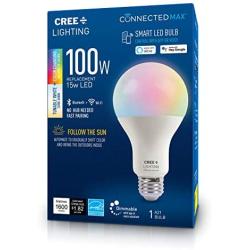 Connected Max Bluetooth + WiFi Smart LED Bulb Tunable White + Color Changing A21 100W 1pk, 1 Pack