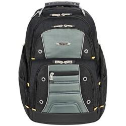 Targus Drifter II Backpack Design for Business Professional Commuter with Large Compartments, Durable Water Resistant, Hidden Zip Pocket, Protective Sleeve fits 16-Inch Laptop, Black/Gray (TSB238US)