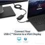 StarTech.com USB-C to VGA Adapter - Black - 1080p - Video Converter For Your MacBook Pro - USB C to VGA Display Dongle (CDP2VGA)