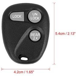 X AUTOHAUX Replacement Keyless Entry Remote Car Key Fob 315Mhz ABO1502T for Chevrolet Express 1500 3500 1999-2002