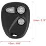 X AUTOHAUX Replacement Keyless Entry Remote Car Key Fob 315Mhz ABO1502T for Chevrolet Express 1500 3500 1999-2002 X AUTOHAUX Replacement Keyless Entry Remote Car Key Fob 315Mhz ABO1502T for Chevrolet Express 1500 3500 1999-2002