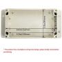 LeMotech Waterproof Dustproof IP65 ABS Plastic Junction Box Universal Electric Project Enclosure Pale Gray and Fix ed Ear 6.2 x 3.54 x 2.51inch (158 x 90 x 64 mm)