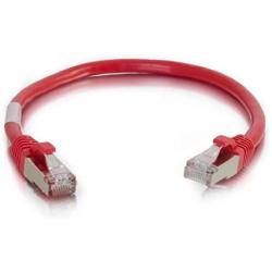 C2G 27242 Cat5e Cable - Snagless Shielded Ethernet Network Patch Cable, Red (3 Feet, 0.91 Meters)