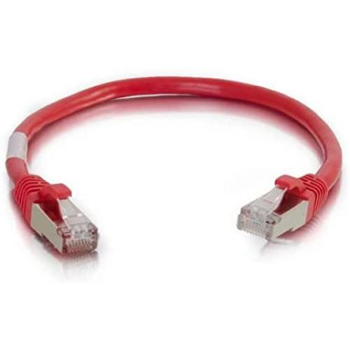 C2G 27242 Cat5e Cable - Snagless Shielded Ethernet Network Patch Cable, Red (3 Feet, 0.91 Meters)