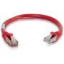 C2G 27242 Cat5e Cable - Snagless Shielded Ethernet Network Patch Cable, Red (3 Feet, 0.91 Meters)