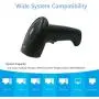 XIANJINO Barcode Scanner, 2D Barcode Scanner USB Wired Handheld Bar Code Scanner Automatic Barcode Reader Black