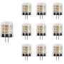 Makergroup T3 G4 Bi-pin LED Light Bulbs 12VAC/DC Low Voltage 3Watt Warm White 2700K-3000K for Outdoor Landscape Lighting Path Lights, Deck Lights, Step Lights,Paver Lights 10-Pack