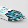 Pentel Gel Ink Pen, EnerGel RTX Retractable Gel Pen, Fine Point, Needle Tip, Green Ink, Box of 12 (BLN75-D), 0.5mm Needle