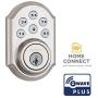 Kwikset 99100-078 SmartCode 910 Traditional Smart Keypad Electronic Deadbolt Door Lock with SmartKey Security and Z-Wave Plus, Satin Nickel