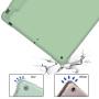 iPad 8th Generation/7th Gen Case with Pencil Holder, 10.2 Inch iPad Case for Kids, Slim Trifold Stand Full Body Protective Smart Cover for iPad 8 Gen 2020 & 7 Gen 2019 - Green