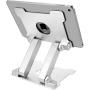KABCON Quality Tablet Stand,Adjustable Foldable Eye-Level Aluminum Solid Up to 13.5-in Tablets Holder for Microsoft Surface Series Tablets,iPad Series,Samsung Galaxy Tabs,Amazon Kindle Fire,Etc.Silver