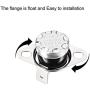 uxcell KSD301 Thermostat 120°C/248°F 10A N.C Adjust Snap Disc Temperature Switch for Microwave,Oven,Coffee Maker 2pcs