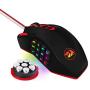 Redragon M901 Wired Gaming Mouse MMO RGB LED Backlit Mice 12400 DPI Perdition with 18 Programmable Buttons Weight Tuning for Windows PC Gaming (Black)