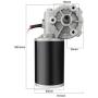 uxcell DC12V 60W 60RPM 8N.M Reversible Worm Gear Motor High Torque Speed Reducing Electric Gearbox Motor-JCF63L