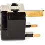 OREI 2 in 1 USA to UK/Hong Kong Adapter Plug (Type G) - 2 Pack, Black