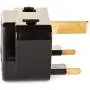 OREI 2 in 1 USA to UK/Hong Kong Adapter Plug (Type G) - 2 Pack, Black