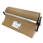 IDL Packaging PD-100 Paper Roll Dispenser & Cutter for up to 24'' Width and 10'' Diameter Rolls – Horizontal Tabletop Paper Holder – Sturdy Steel Dispenser with Cutter for Kraft or Butcher Paper