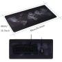 Halomy Gaming Mouse Pad - Large Desk Pad Mouse Pad with Non-Slip Natural Rubber Base, Double Weave Fabric Surface Design - Tight and Smooth, Fit Any Mouse, Keyboard and Laptop (90x40 Map)