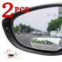 Car blind spot mirror 2PCS, long frameless high-definition glass convex rearview mirror, 360°rotation adjustment, suitable for all cars, off-road vehicles, trucks and trucks