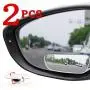 Car blind spot mirror 2PCS, long frameless high-definition glass convex rearview mirror, 360°rotation adjustment, suitable for all cars, off-road vehicles, trucks and trucks