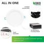 Sunco Lighting 24 Pack 6 Inch Slim LED Downlight, Baffle Trim, Junction Box, 14W=100W, 850 LM, Dimmable, 5000K Daylight, Recessed Jbox Fixture, IC Rated, Retrofit Installation - ETL & Energy Star