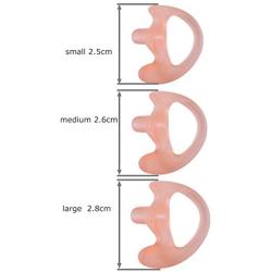 KS K-STORM Two Way Radio Ear Mold Replacement Soft Silicone Ear Insert for Acoustic Coil Tube Earpiece (Carnation, 3 Pair Large,Medium,Small)