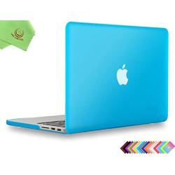 UESWILL Matte Hard Shell Case Cover Compatible with MacBook Pro (Retina, 13 inch, Early 2015/2014/2013/Late 2012), Model A1502/A1425, No CD-ROM, No USB-C, Aqua Blue
