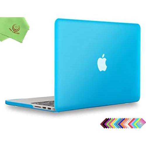 UESWILL Matte Hard Shell Case Cover Compatible with MacBook Pro (Retina, 13 inch, Early 2015/2014/2013/Late 2012), Model A1502/A1425, No CD-ROM, No USB-C, Aqua Blue