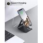 Lamicall Cell Phone Stand, Phone Dock: Cradle, Holder, Stand for Office Desk - Black