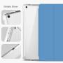 KenKe iPad 2018 / 2017 Case with Pencil Holder,Smart Trifold Stand Lightweight Protective Soft Silicone Smart Trifold Stand Cover Auto Sleep/Wake for iPad 6th / 5th Generation Case 9.7 inch - Blue