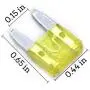 100 Pack Auto Fuses 20 AMP APM/ATM 32V Mini Blade Style Fuses 20A Short Circuit Protection Car Fuse