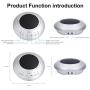 YSX Wireless Speakerphone Microphone, Omni-Directional Computer Microphone Speaker Integrated, 360° Audio Pickup - 2.4G Wireless Receiver, Suitable for Around 35 Square Conference Room