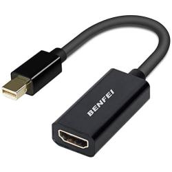 Mini DisplayPort to HDMI, Benfei Mini DP(Thunderbolt) to HDMI Converter Gold-Plated Cord Compatible for MacBook Pro, MacBook Air, Mac Mini, Microsoft Surface Pro 3/4, etc