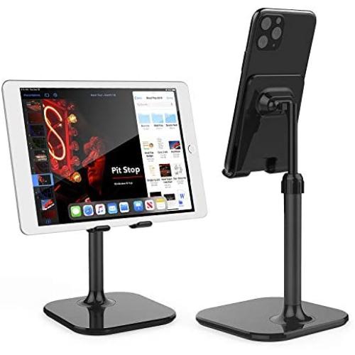 Cell Phone Stand,Doboli Phone Stand for Desk,Phone Holder Stand Compatible with iPhone and All Mobile Phones Tablet Black