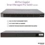 NETGEAR 48-Port Gigabit Ethernet Smart Switch (GS748T) - Managed with 4 x 1G SFP, Desktop/Rackmount, and ProSAFE Limited Lifetime Protection NETGEAR 48-Port Gigabit Ethernet Smart Switch (GS748T) - Managed with 4 x 1G SFP, Desktop/Rackmount, and ProSAFE Limited Lifetime Protection