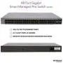 NETGEAR 48-Port Gigabit Ethernet Smart Switch (GS748T) - Managed with 4 x 1G SFP, Desktop/Rackmount, and ProSAFE Limited Lifetime Protection