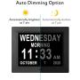 8.4 Inch Digital Day Clocks Auto Dimming Extra Large Day Date Time Dementia Calendar Clock Perfect for Seniors Elderly Alzheimer Vision Impaired