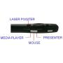 Infiniter 4-in-1 Function Wireless Presenter with Red Laser Pointer/Wireless Mouse and Media Player Control (LR8)