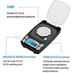 KUBEI USB Rechargeable Digital Milligrams Scale 100g x 0.001g, High Precision Jewelry Scale, Reloading Professional Mini Digital Pocket Scale, Portable Electronic Scale Weight Grams and Oz